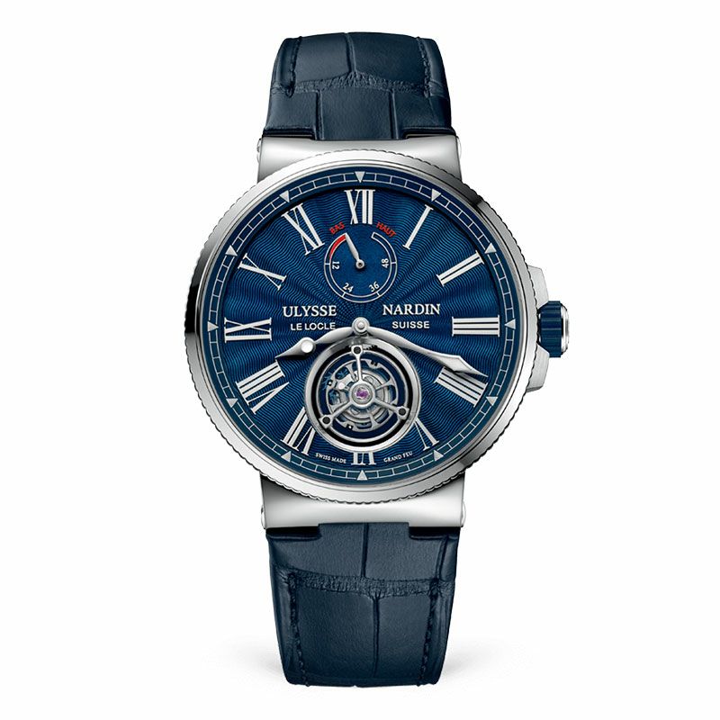 【正規】【自動巻き】【メンズ】【腕時計】ULYSSE NARDIN Marine Tourbillon 43mm ユリス・ナルダン マリーン トゥールビヨン 43mm 1283-181/E3 時計・腕時計の通販サイト - BEST Ishida