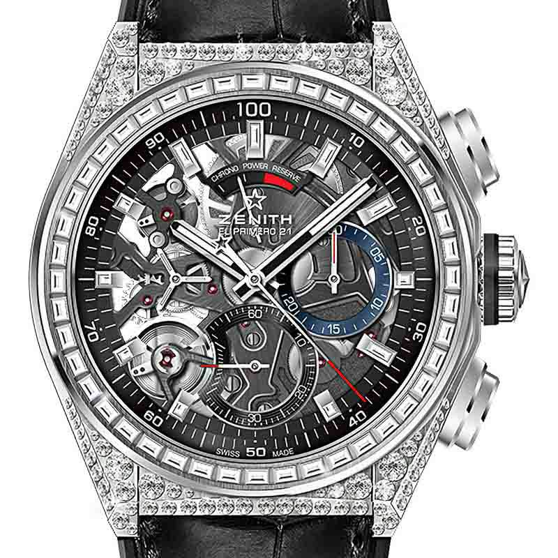 ZENITH Defy El Primero 21 Full Diamond 44MM ゼニス デファイ エル・プリメロ 21 フルダイヤモンド - 44MM 32.9000.9004/78.R582