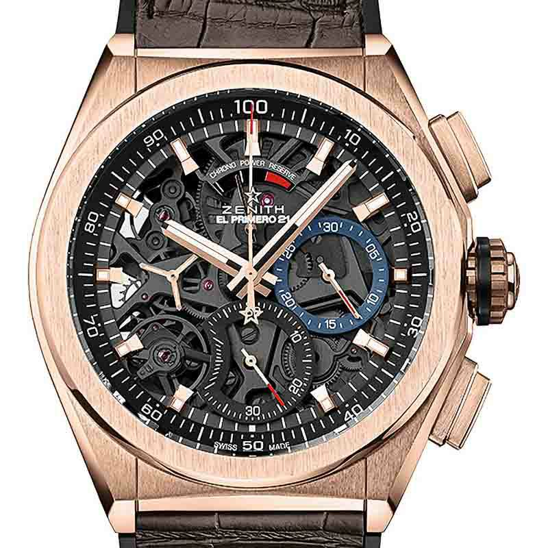 ZENITH Defy El Primero 21 Rose Gold ゼニス デファイ エル・プリメロ 21 ローズゴールド 18.9000.9004/71.R585