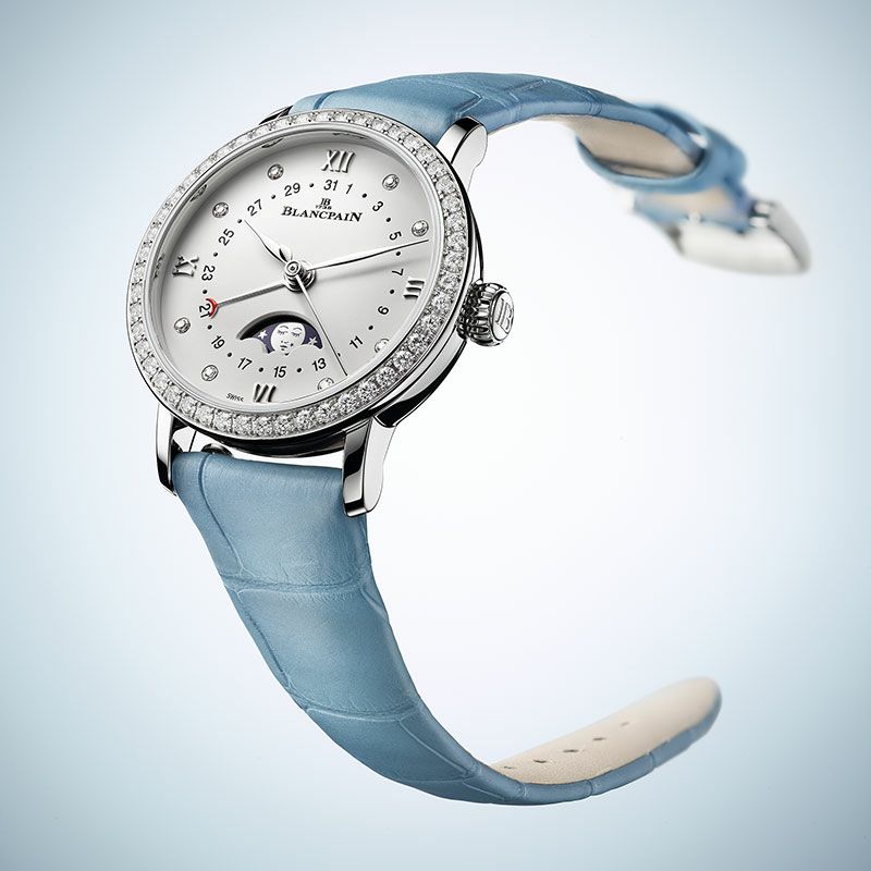 【正規】【自動巻き】【レディース】【腕時計】BLANCPAIN Villeret QUANTIEME Phases de Lune ブランパン ヴィルレ デイト ムーンフェイズ 6106-4628-95A 時計・腕時計の通販サイト - BEST Ishida