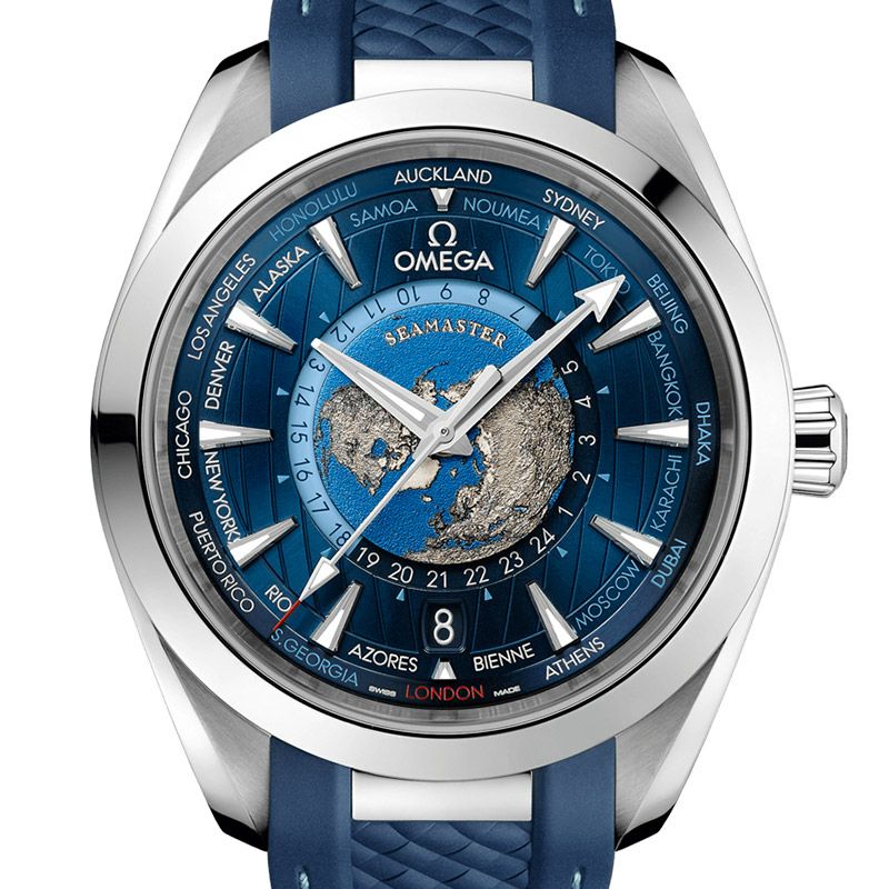 OMEGA SEAMASTER AQUA TERRA WORLDTIMER OMEGA CO-AXIAL MASTER CHRONOMETER オメガ シーマスター アクアテラ ワールドタイマー オメガ コーアクシャル マスター クロノメーター 220.12.43.22.03.001