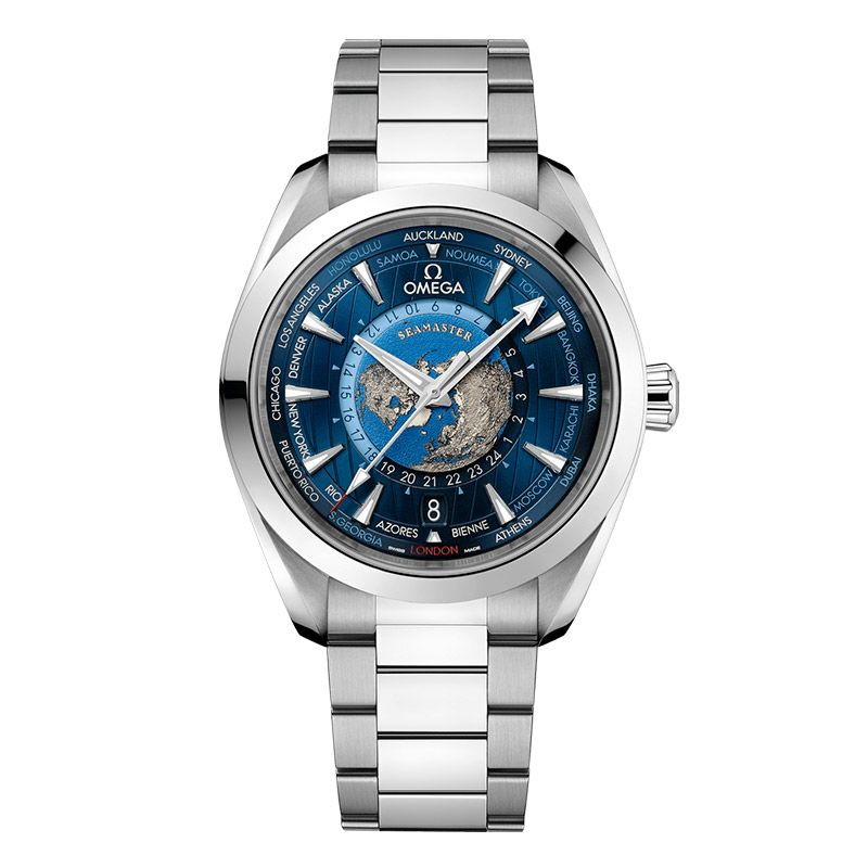 OMEGA SEAMASTER AQUA TERRA WORLDTIMER OMEGA CO-AXIAL MASTER CHRONOMETER オメガ シーマスター アクアテラ ワールドタイマー オメガ コーアクシャル マスター クロノメーター 220.10.43.22.03.001