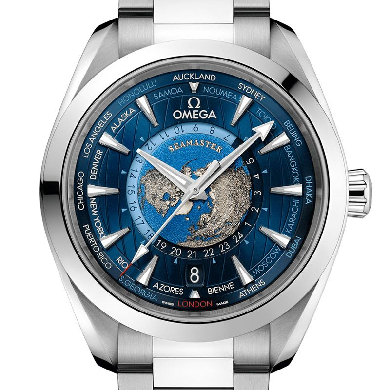 OMEGA SEAMASTER AQUA TERRA WORLDTIMER OMEGA CO-AXIAL MASTER CHRONOMETER オメガ シーマスター アクアテラ ワールドタイマー オメガ コーアクシャル マスター クロノメーター 220.10.43.22.03.001