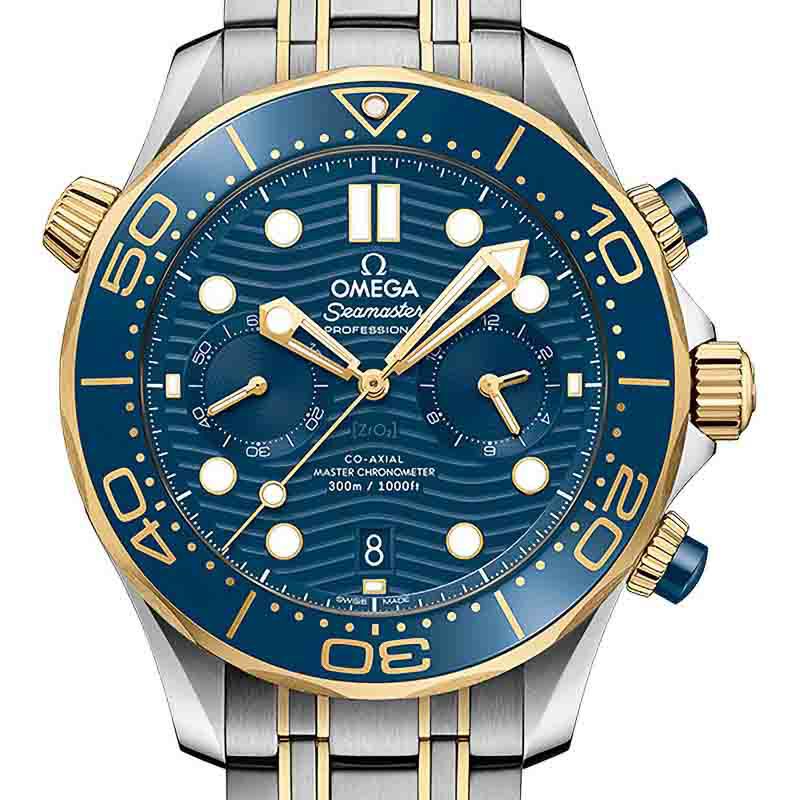 OMEGA SEAMASTER DIVER 300M OMEGA CO-AXIAL MASTER CHRONOMETER CHRONOGRAPH 44MM オメガ シーマスター ダイバー 300M オメガ コーアクシャル マスター クロノメーター クロノグラフ 44MM 210.20.44.51.03.001