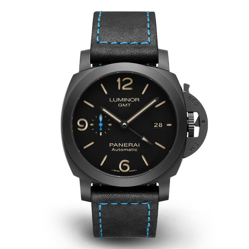 PANERAI LUMINOR 1950 3 DAYS GMT AUTOMATIC CERAMICA - 44MM パネライ 