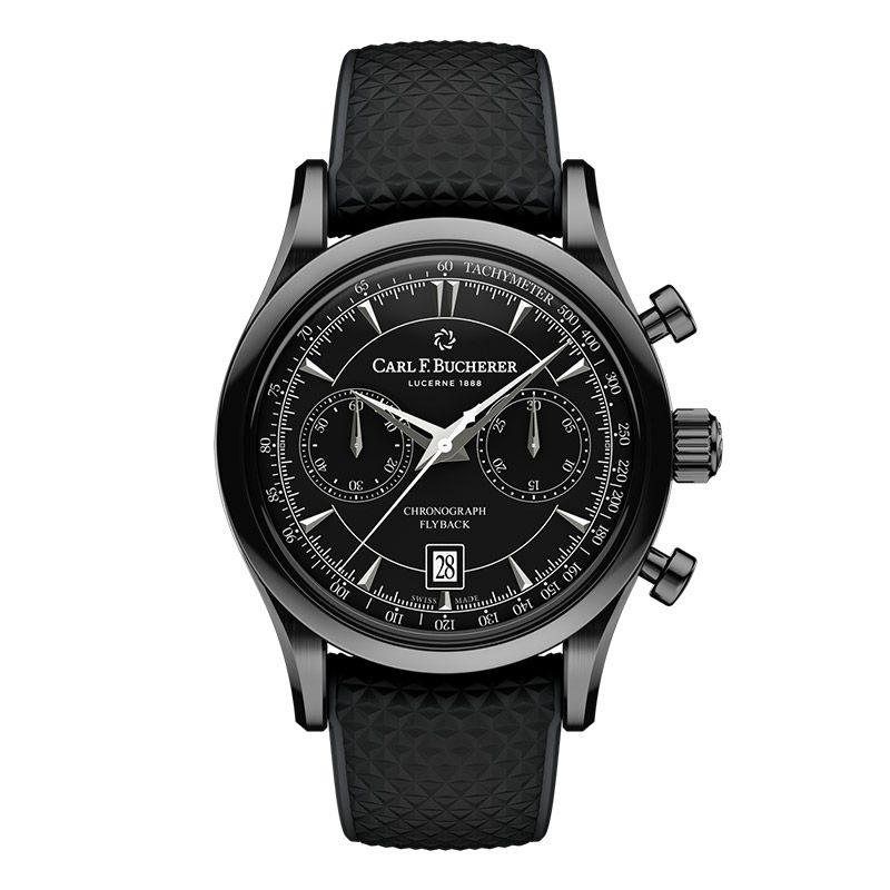 CARL F. BUCHERER MANERO FLYBACK BLACK カール F. ブヘラ マネロ フライバック ブラック  00.10919.12.33.01｜正規取り扱いブランド｜時計・腕時計の通販サイトBEST ISHIDA（正規・中古販売店）