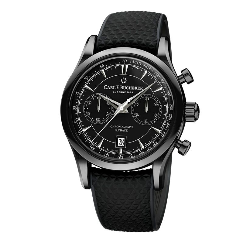 CARL F. BUCHERER MANERO FLYBACK BLACK カール F. ブヘラ マネロ フライバック ブラック  00.10919.12.33.01｜正規取り扱いブランド｜時計・腕時計の通販サイトBEST ISHIDA（正規・中古販売店）