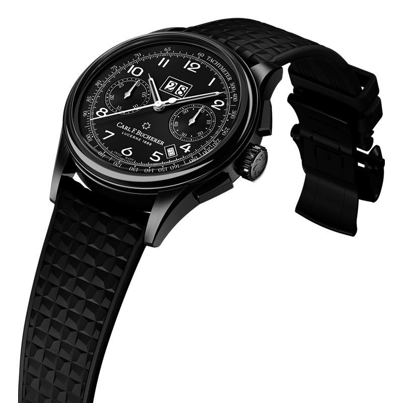 CARL F. BUCHERER HERITAGE BICOMPAX ANNUAL BLACK カール F. ブヘラ