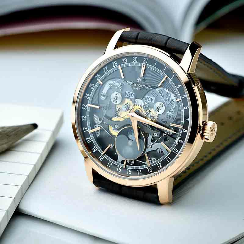 VACHERON CONSTANTIN TRADITIONNELLE COMPLETE CALENDAR OPEN FACE ヴァシュロン・コンスタンタン トラディショナル・コンプリートカレンダー・オープンフェイス 4020T/000R-B654