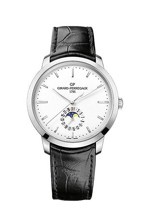 GIRARD PERREGAUX 1966 DATE AND MOON PHASES ジラール・ペルゴ 1966 デイト＆ムーンフェイズ 49545-11-131-BB60