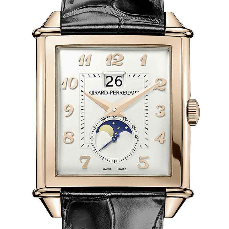 GIRARD PERREGAUX VINTAGE 1945 XXL LARGE DATE AND MOON PHASES ジラール・ペルゴ ヴィンテージ 1945 XXL ラージデイト＆ムーンフェイズ 25882-52-121-BB6B