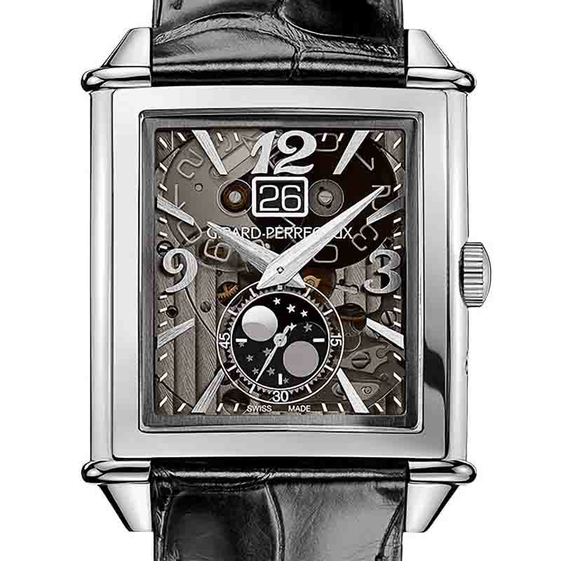 GIRARD-PERREGAUX VINTAGE 1945 XXL LARGE DATE AND MOON PHASES , ジラール・ペルゴ  ヴィンテージ 1945 XXL ラージデイト＆ムーンフェイズ , 25882-11-223-BB6B