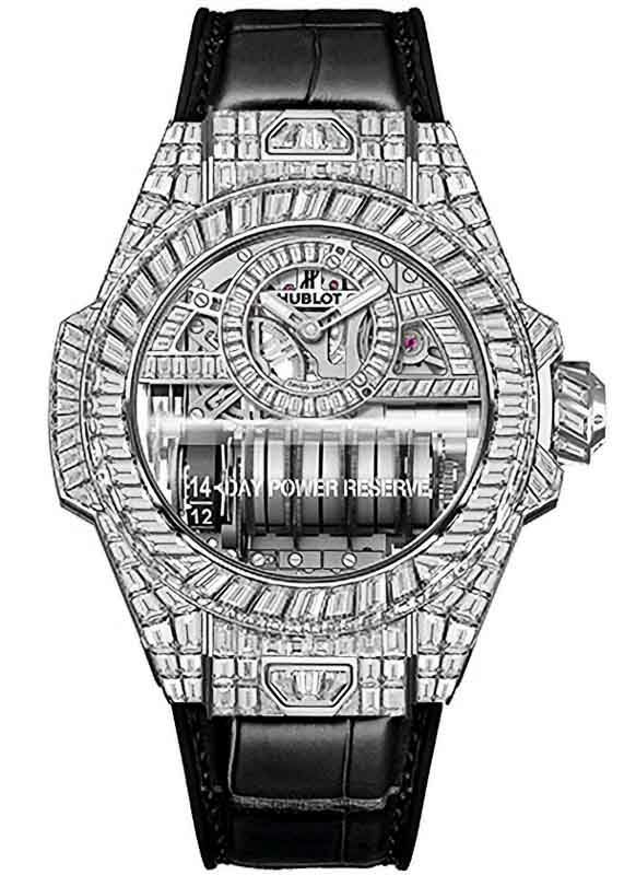 HUBLOT BIG BANG MP-11 14-DAY POWER RESERVE WHITE GOLD HIGH JEWELLERY ウブロ ビッグ・バン MP-11 14デイ パワーリザーブ ホワイトゴールド ハイジュエリー 911.WX.9010.LR.9904