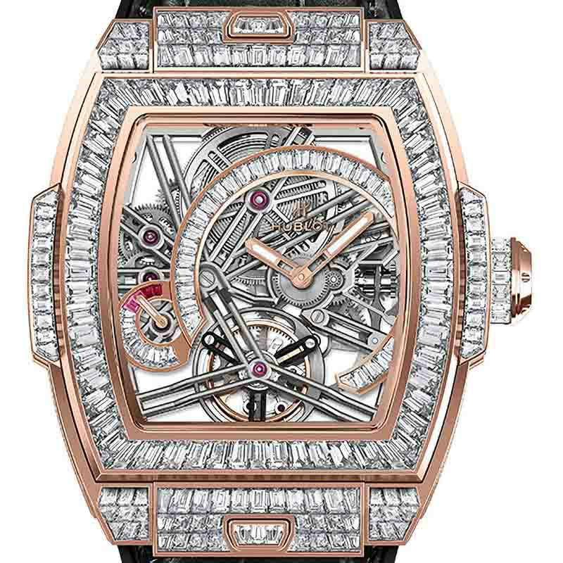 HUBLOT SPIRIT OF BIG BANG TOURBILLON KING GOLD HIGH JEWELLERY 