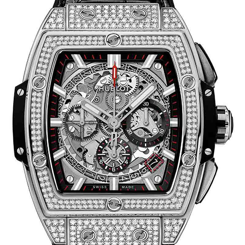 HUBLOT SPIRIT OF BIG BANG TITANIUM PAVE ウブロ スピリット オブ ビッグ・バン チタニウム パヴェ 642.NX.0170.RX.1704