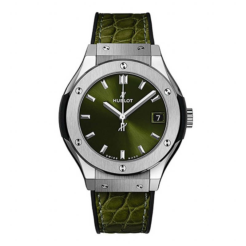 HUBLOT CLASSIC FUSION TITANIUM GREEN ウブロ クラシック・フュージョン チタニウム グリーン 581.NX.8970.LR