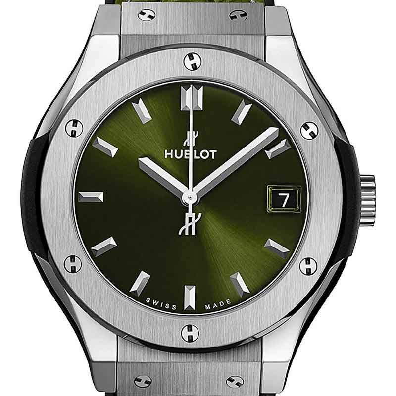 HUBLOT CLASSIC FUSION TITANIUM GREEN ウブロ クラシック 