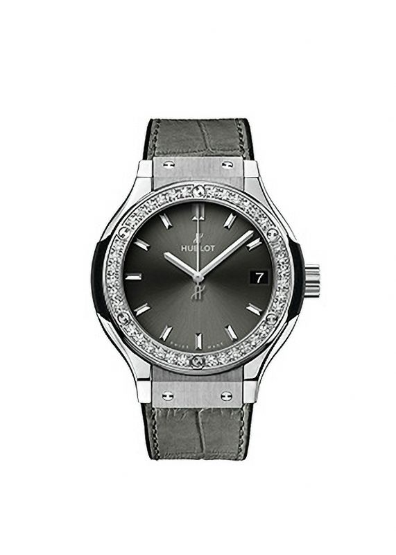 HUBLOT CLASSIC FUSION TITANIUM RACING GRAY DIAMONDS ウブロ クラシック・フュージョン チタニウム レーシンググレー ダイヤモンド 581.NX.7071.LR.1104