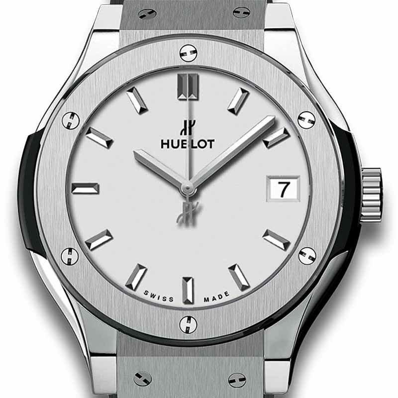 HUBLOT CLASSIC FUSION TITANIUM OPALIN ウブロ クラシック・フュージョン チタニウム オパリン 581.NX.2611.RX