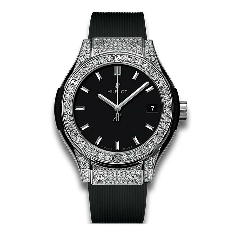 HUBLOT CLASSIC FUSION TITANIUM PAVE ウブロ クラシック・フュージョン チタニウム パヴェ 581.NX.1171.RX.1704