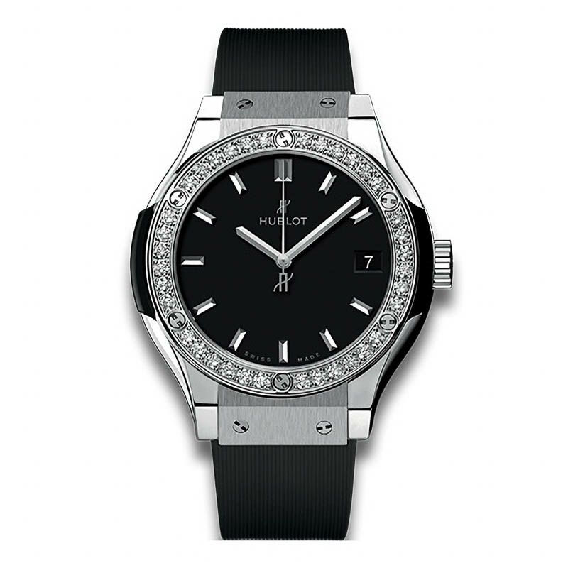 HUBLOT CLASSIC FUSION TITANIUM DIAMONDS ウブロ クラシック・フュージョン チタニウム ダイヤモンド 581.NX.1171.RX.1104