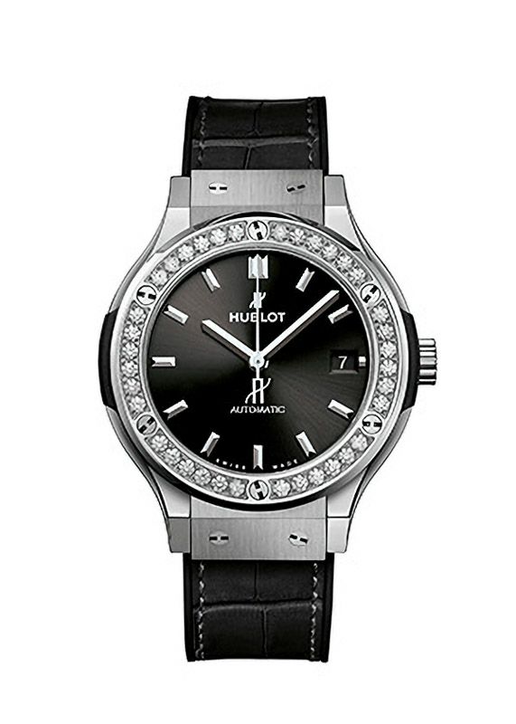 HUBLOT CLASSIC FUSION TITANIUM DIAMONDS ウブロ クラシック 