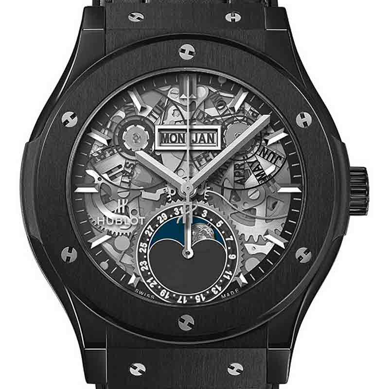 HUBLOT AERO FUSION MOONPHASE BLACK MAGIC ウブロ アエロ 
