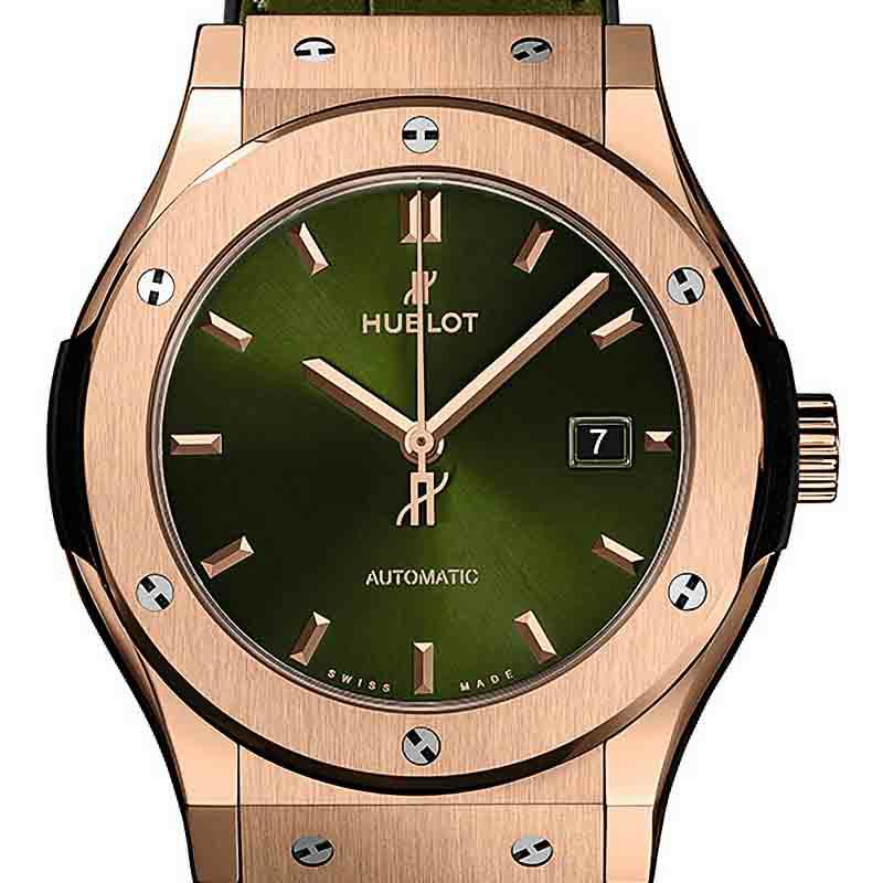 HUBLOT CLASSIC FUSION KING GOLD GREEN ウブロ クラシック