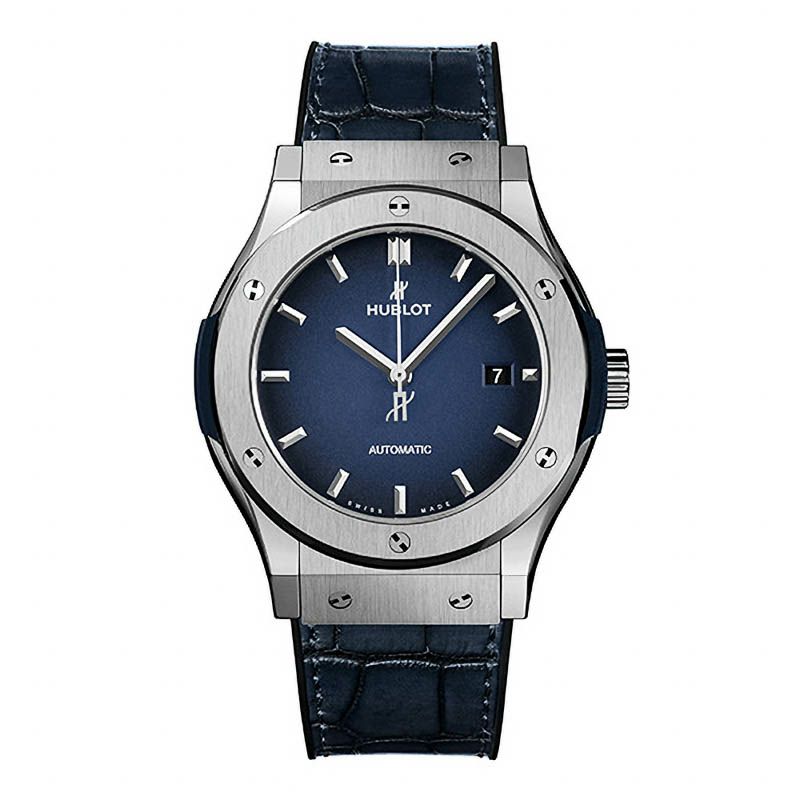 【正規】【限定】【自動巻き】【メンズ】【腕時計】HUBLOT Classic Fusion Titanium DEEP Blue ウブロ クラシック・フュージョン チタニウム ディープブルー 542.NX.6670.LR.JPN18 時計・腕時計の通販サイト - BEST Ishida