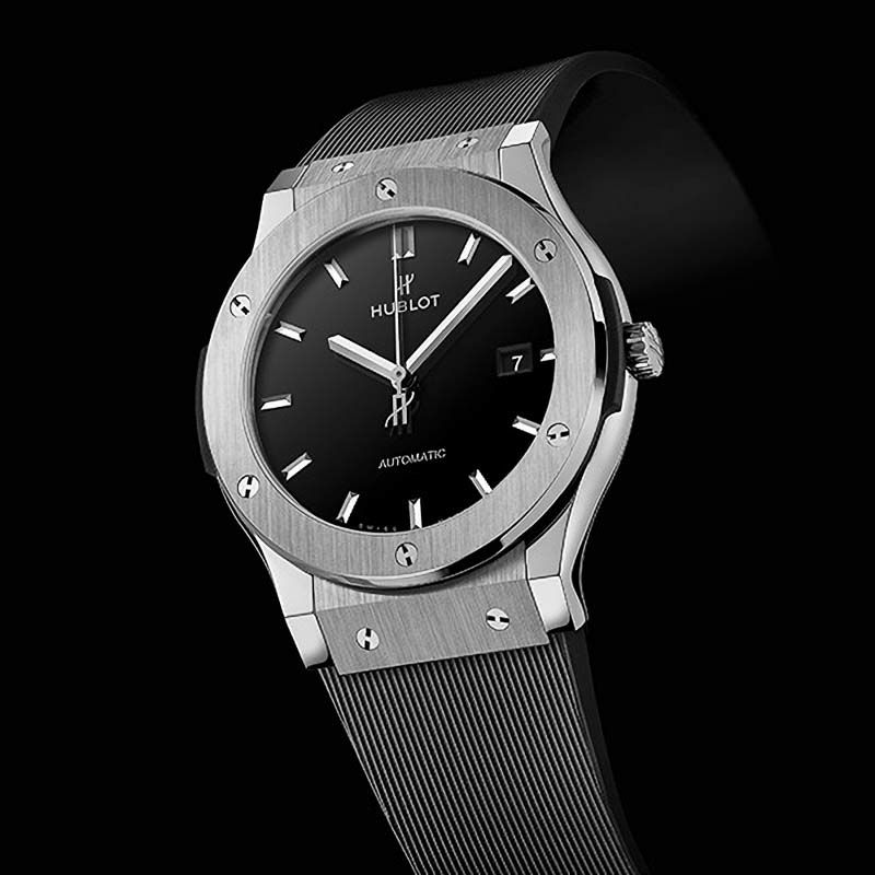 HUBLOT CLASSIC FUSION TITANIUM BLACK SHINY ウブロ クラシック ...