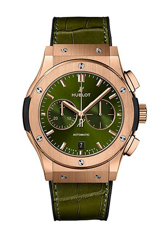 HUBLOT CLASSIC FUSION CHRONOGRAPH KING GOLD GREEN ウブロ クラシック・フュージョン クロノグラフ キングゴールド グリーン 541.OX.8980.LR