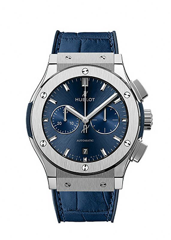 HUBLOT CLASSIC FUSION CHRONOGRAPH TITANIUM BLUE ウブロ