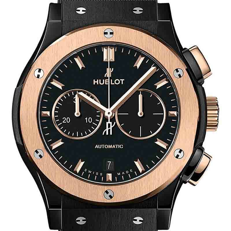 HUBLOT CLASSIC FUSION CHRONOGRAPH CERAMIC KING GOLD ウブロ 