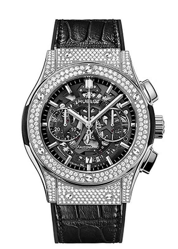 HUBLOT AERO FUSION TITANIUM PAVE ウブロ アエロ・フュージョン クロノグラフ チタニウム パヴェ 525.NX.0170.LR.1704