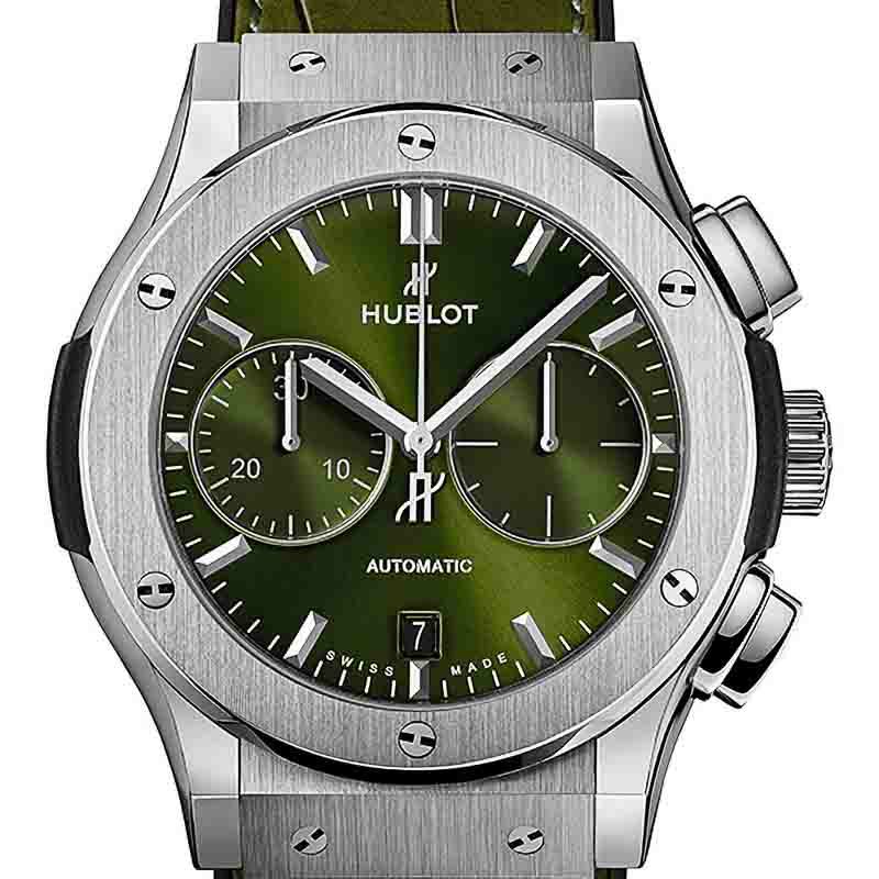 HUBLOT CLASSIC FUSION CHRONOGRAPH TITANIUM GREEN ウブロ クラシック 