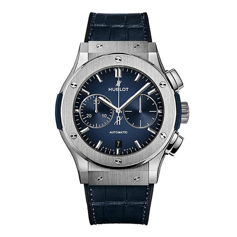 【正規】【限定】【自動巻き】【メンズ】【腕時計】HUBLOT Classic Fusion Chronograph Titanium DEEP Blue ウブロ クラシック・フュージョン クロノグラフ チタニウム ディープブルー 521.NX.6670.LR.JPN18 時計・腕時計の通販サイト -