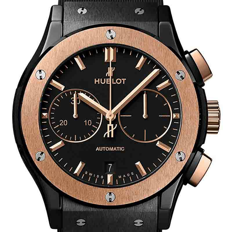 HUBLOT CLASSIC FUSION CHRONOGRAPH CERAMIC KING GOLD ウブロ 