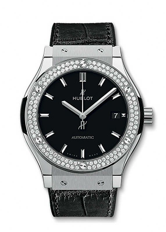 HUBLOT CLASSIC FUSION TITANIUM DIAMONDS ウブロ クラシック  