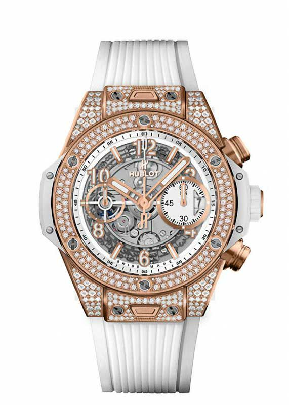 HUBLOT BIG BANG UNICO KING GOLD WHITE PAVE ウブロ ビッグ