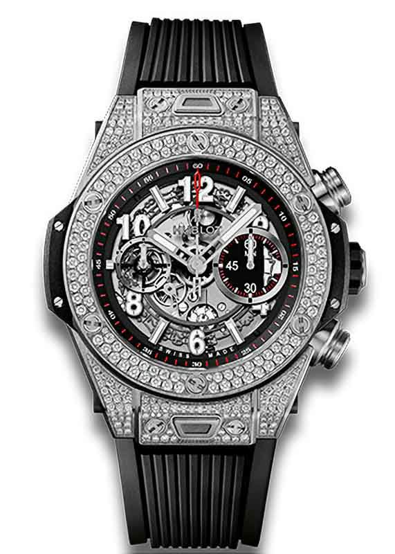 HUBLOT BIG BANG UNICO TITANIUM PAVE ウブロ ビッグ・バン ウニコ チタニウム パヴェ 421.NX.1170.RX.1704