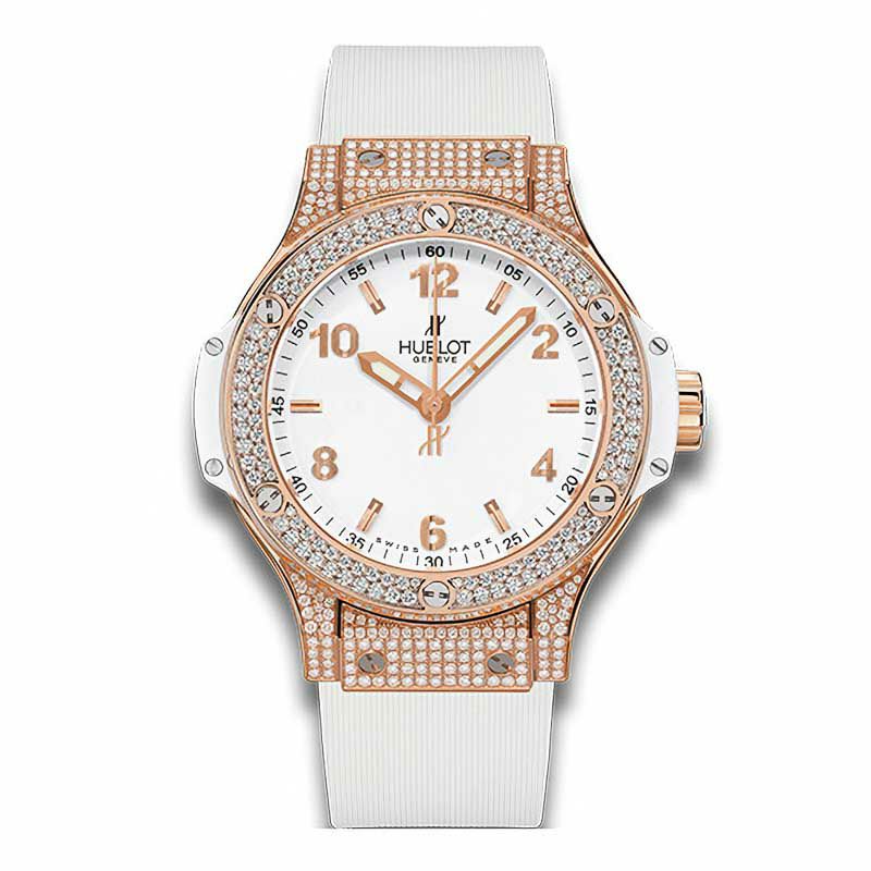 HUBLOT BIG BANG GOLD WHITE PAVE ウブロ ビッグ・バン ゴールド ホワイト パヴェ 361.PE.2010.RW.1704