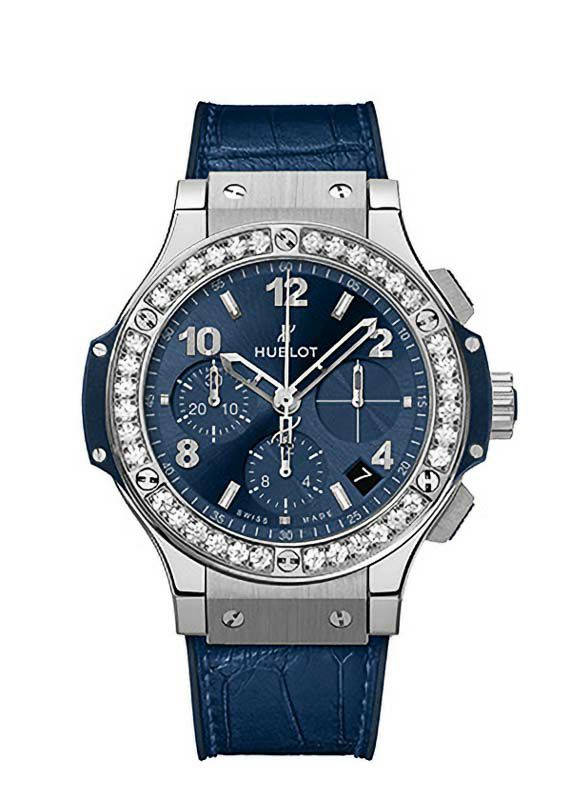 【新品ベルト】764 ブルガリ ビーゼロワン 12Pダイヤ ブルーシェル 人気 HUBLOT BIG BANG STEEL BLUE DIAMONDS ウブロ ビッグ・バン スチール