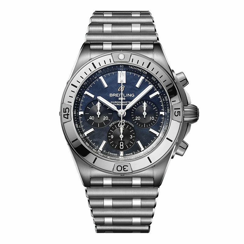 BREITLING CHRONOMAT B01 42 JAPAN EDITION Black Mother-Of-Pearl  