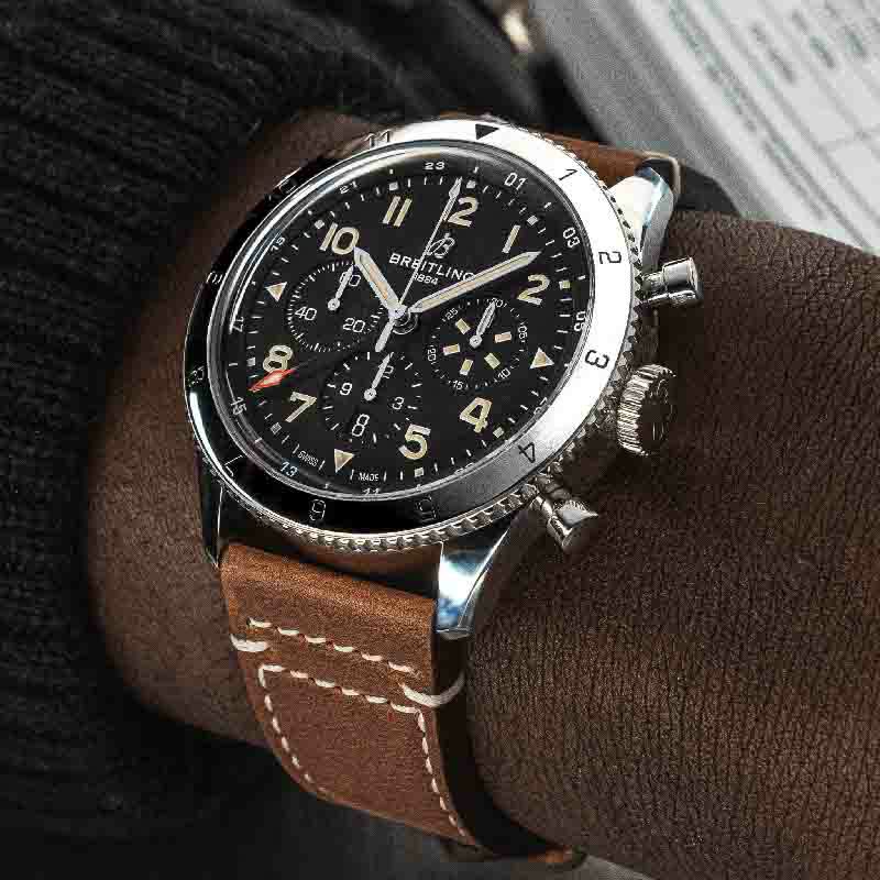 BREITLING SUPER AVI B04 CHRONOGRAPH GMT 46 P-51 Mustang , ブライトリング スーパー アヴィ  B04 クロノグラフ GMT 46 P-51 マスタング , AB04453A1B1X1