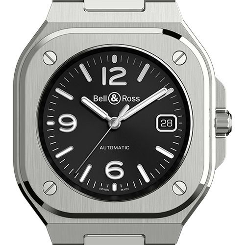 BELL & ROSS BR 05 BLACK STEEL ベル＆ロス BR 05 ブラックスティール BR05A-BL-ST/SST