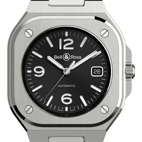 【正規】【自動巻き】【メンズ】【腕時計】Bell u0026 Ross BR 05 Black Steel ベルu0026ロス BR 05 ブラック スティール BR05A-BL-ST/SRB 時計・腕時計の通販サイト - BEST Ishida