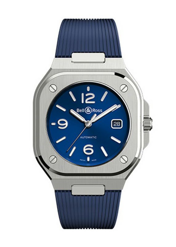 【正規】【自動巻き】【メンズ】【腕時計】Bell u0026 Ross BR 05 Blue Steel ベルu0026ロス BR 05 ブルー スティール BR05A-BLU-ST/SRB 時計・腕時計の通販サイト - BEST Ishida
