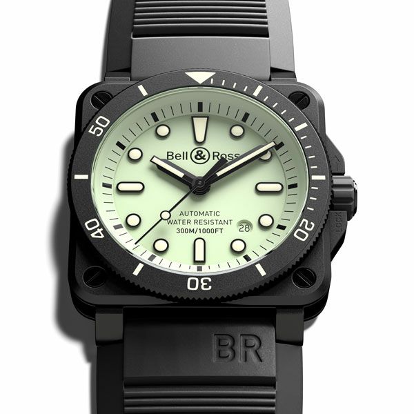 Bell ＆ Ross BR 03-92 DIVER FULL LUM ベル＆ロス BR 03-92 ダイバー フル ラム BR0392-D-C5-CE/SRB