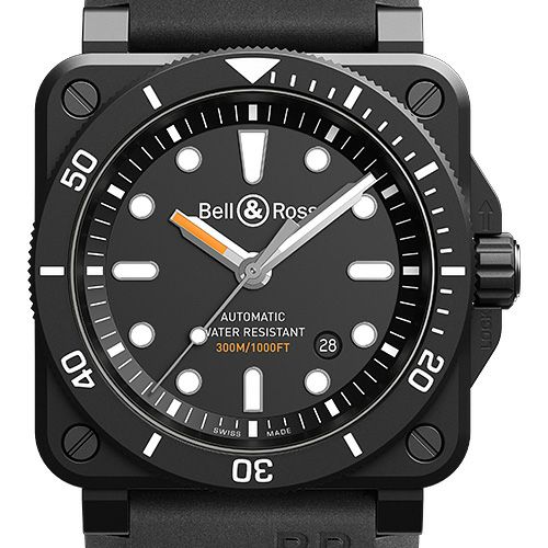 BELL & ROSS BR 03-92 DIVER BLACK MATTE ベル＆ロス BR 03-92 ダイバーブラックマット BR0392-D-BL-CE/SRB