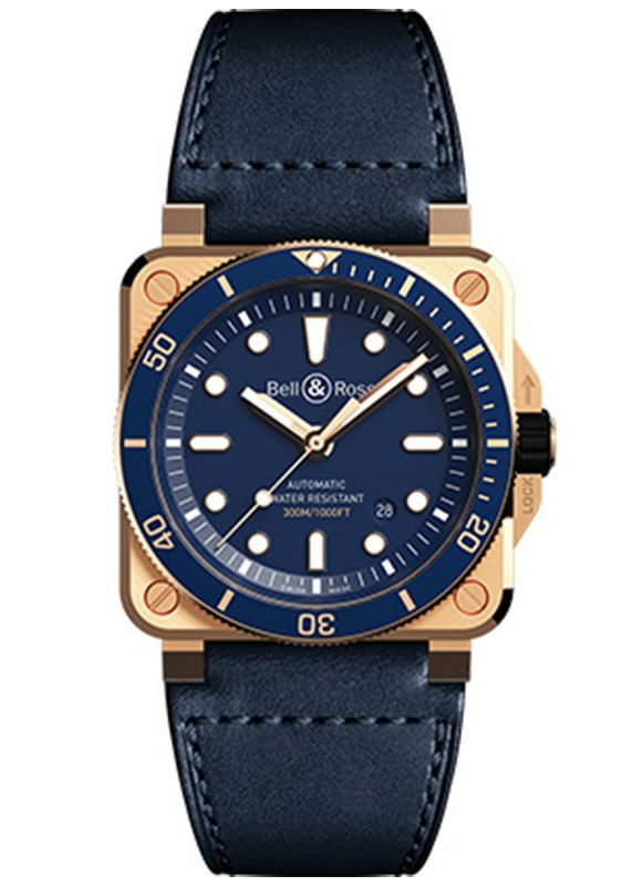 BELL & ROSS BR 03-92 DIVER BLUE BRONZE ベル＆ロス BR 03-92 ダイバーブルーブロンズ BR0392-D-LU-BR/SCA